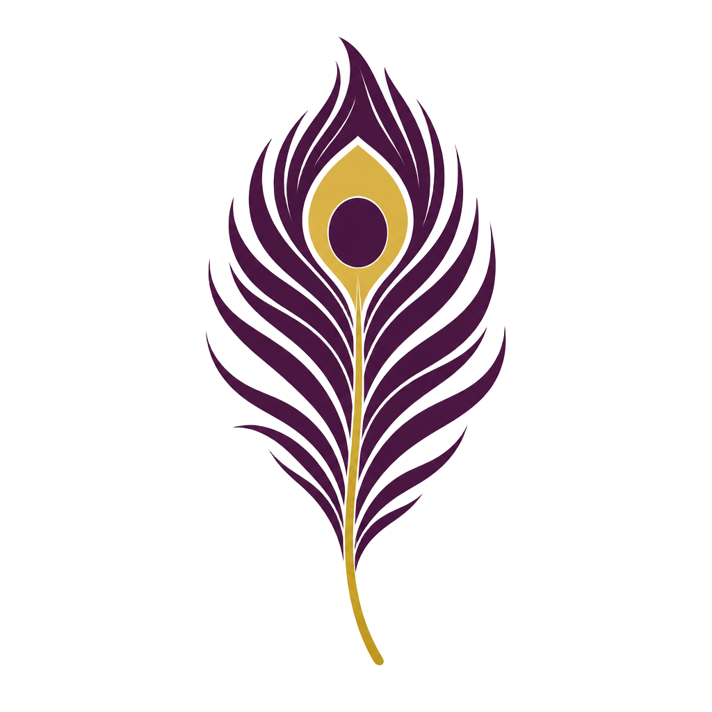 Undeniable peacock plume logo